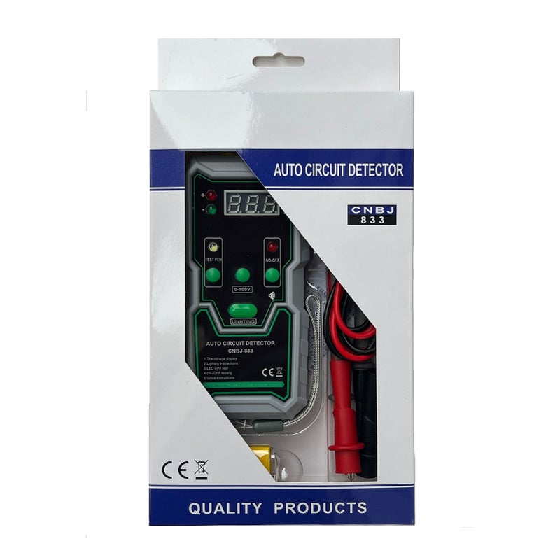 Automotive Circuit Tester, 0-100V DC Circuit Tester with LED Test Light,Battery Tester Automotive Battery Load Tester Circuit Voltage Tester - Image 3