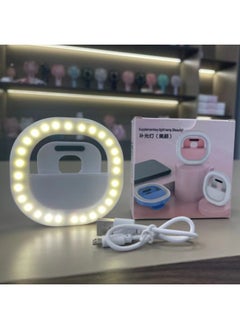 General Beauty Live LED Square Fill Light Ring External Fill Light Night Shooting Mobile Phone Selfie Flash Wholesale-Specifications:Pink  - Image 4