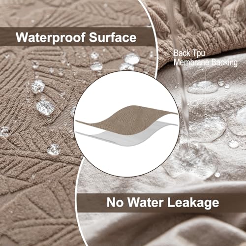 YUEANG Waterproof Dining Chair Covers, Chair Covers for Dining Room Stretch Parsons Chair Slipcover, for Dining Room Kitchen Chair Protector Cover, Removable, Washable - Image 3