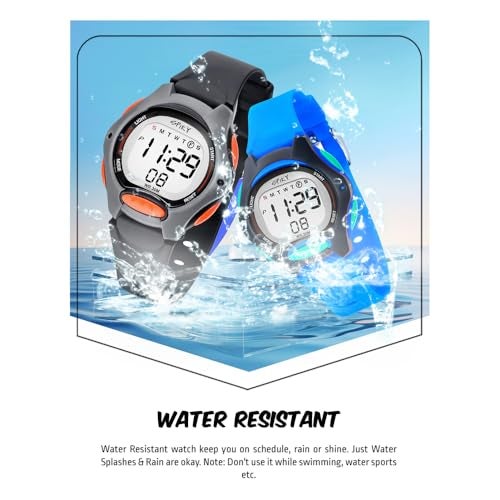 SPIKY Digital Sports Watch for Kids Combo (Black & Blue) | Multifunctional, Luminous Display & Alarm | Water-Resistant & Silicone Strap | Birthday Gift Wrist Watches for Boys & Girls | Age 2-14 Yrs | Pack of 2 - Image 5