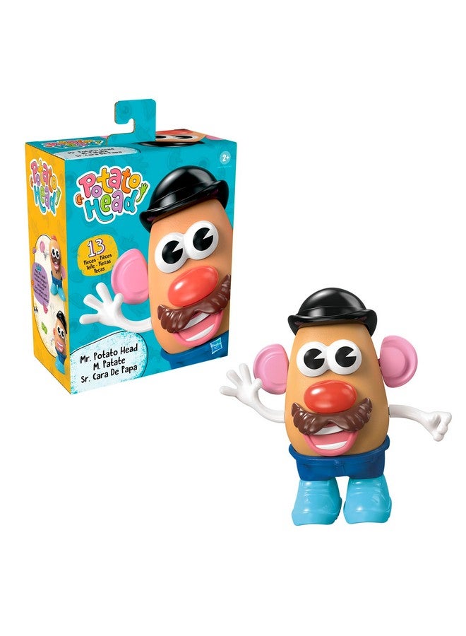 Mr. Potato Head لعبة رأس البطاطا الكلاسيكية للسيد بطاطا للأطفال من عمر 2 سنوات وما فوق، تشمل 13 قطعة وأجزاء لإنشاء وجوه مضحكة - Image 3