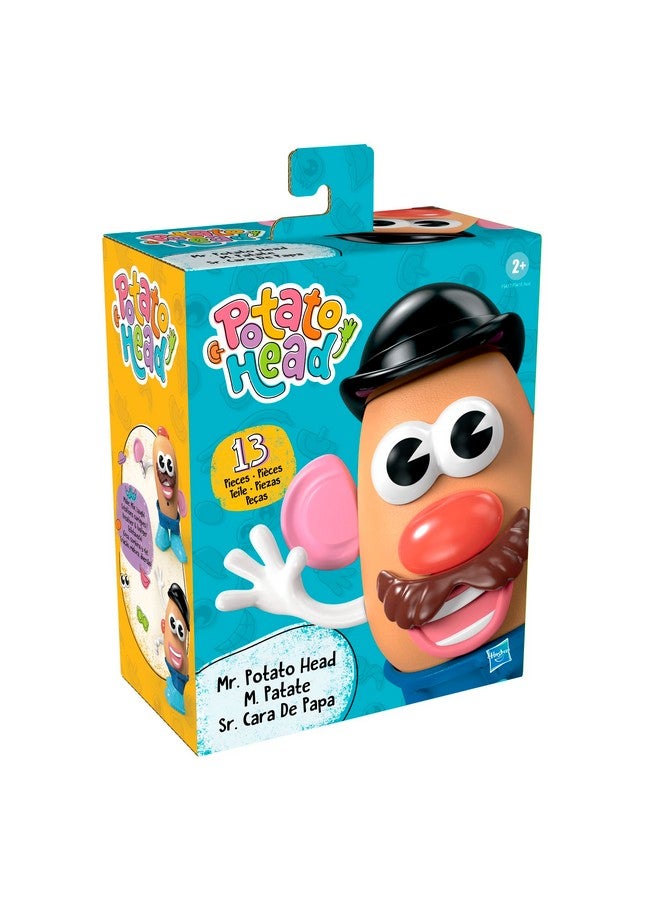 Mr. Potato Head لعبة رأس البطاطا الكلاسيكية للسيد بطاطا للأطفال من عمر 2 سنوات وما فوق، تشمل 13 قطعة وأجزاء لإنشاء وجوه مضحكة - Image 4