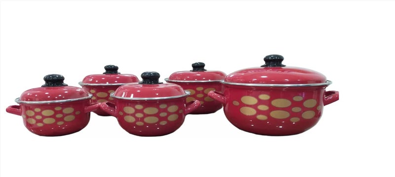 EG- Turk Diamond 10-Piece Pan Set, Sizes: 16-18-20-22-24
