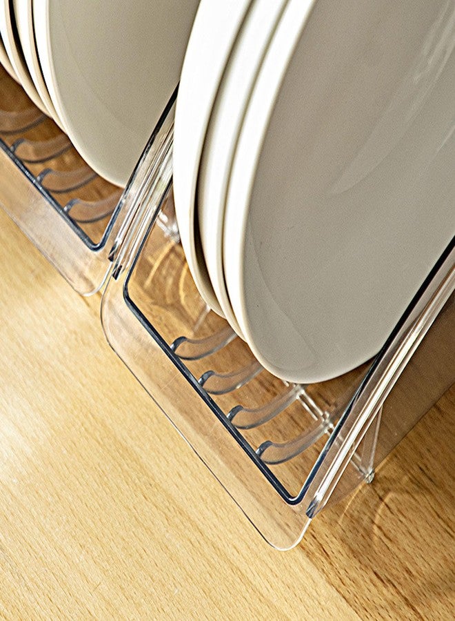 BOENLU Paper Plate Holder, Stylish Dinner Plate Dispenser & Kitchen Cabinet Organizer for Bowls, Plates & Utensils - Image 5