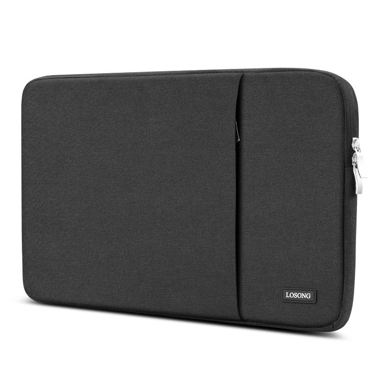 Losong Portable Monitor Case 15.6 Inch, Protective Carrying Sleeve for Most 16.1/15.6 in Monitors, Water Resistant Portable Laptop Display Bag with Accessory Pocket, Size-15.3"x9.8" Black - Image 1