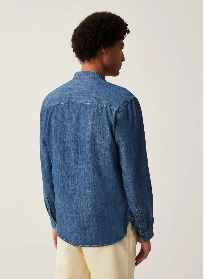 او في اس Ovs Grand&Hills Regular-Fit Denim Shirt
