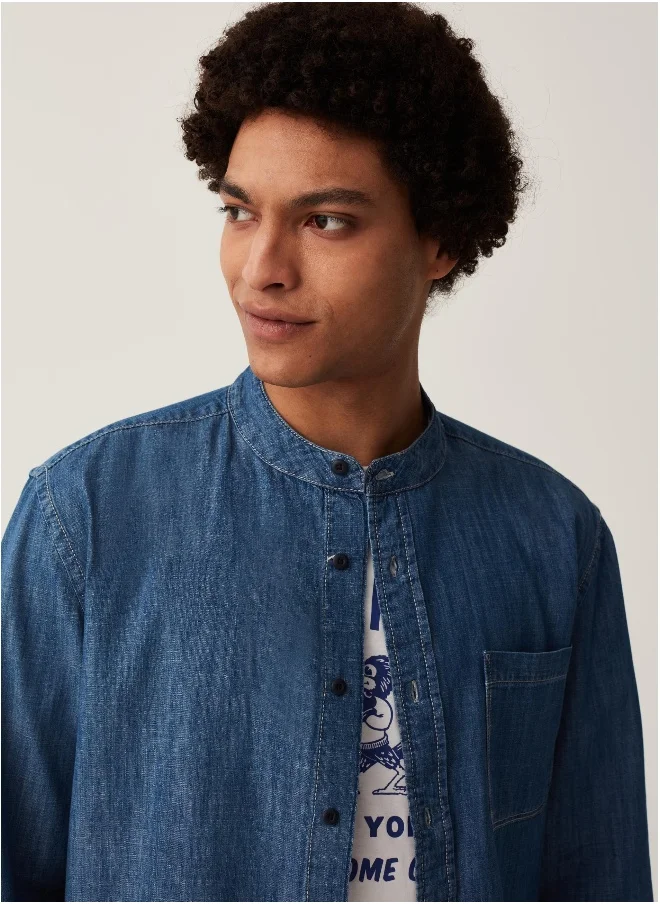 او في اس Ovs Grand&Hills Regular-Fit Denim Shirt
