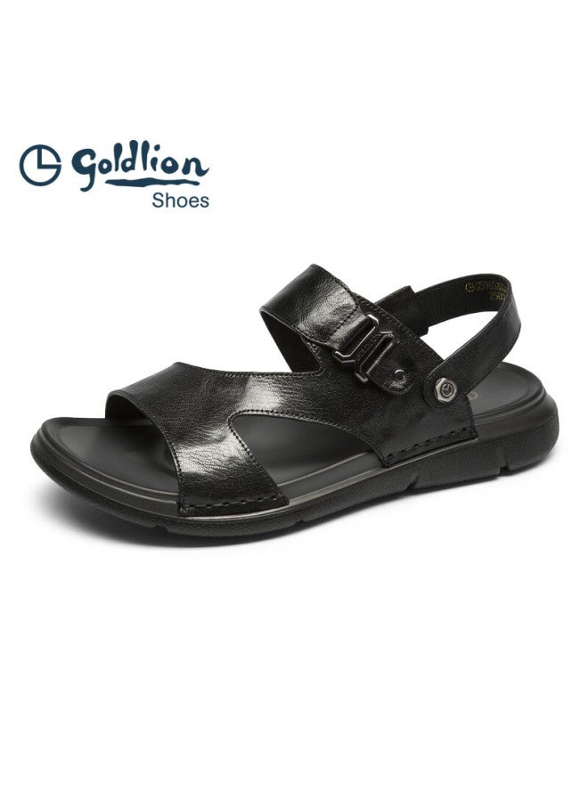 Goldlion Men's Summer Comfortable Lightweight Casual Sandals Dual-wear Beach Shoes G596520043aaf Black Size 41 - Image 5