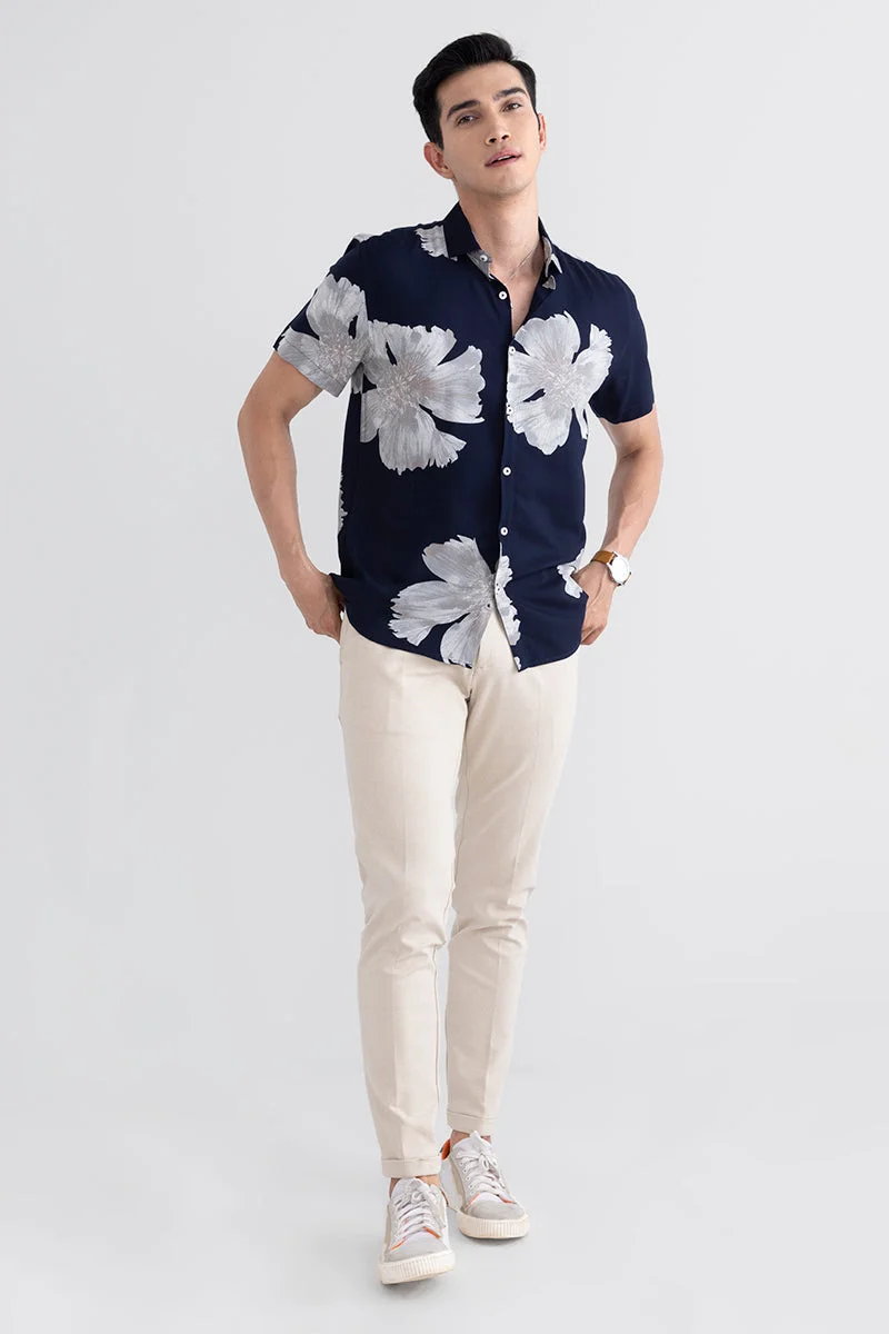 SNITCH Exo Leaf Navy Shirt