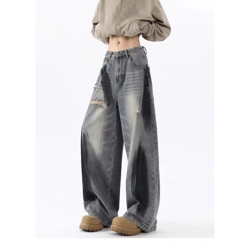 Unisex Classic Denim Jeans Loose Fit Daily Outdoor Wear - Image 3