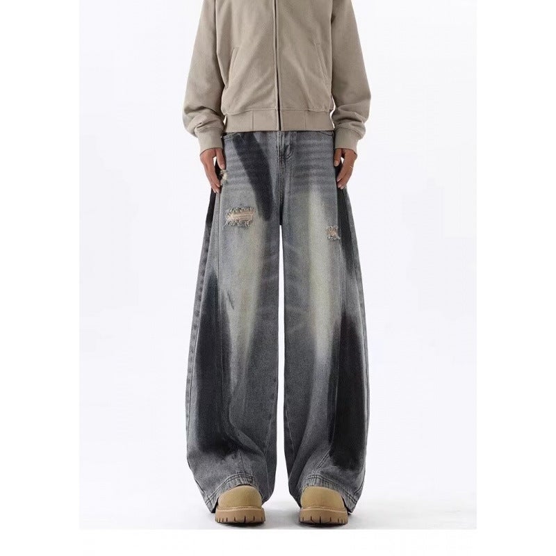 Unisex Classic Denim Jeans Loose Fit Daily Outdoor Wear - Image 5
