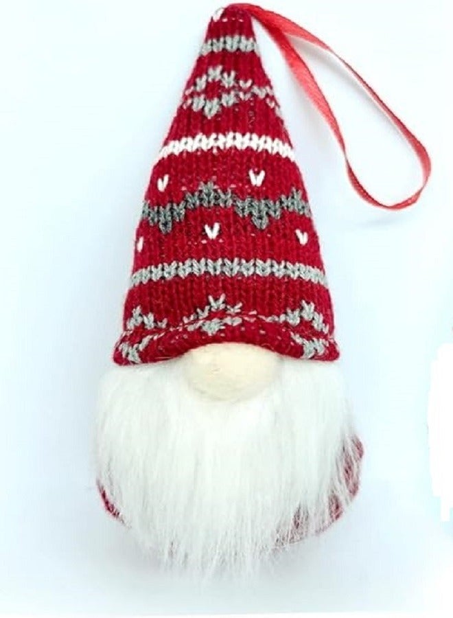 Christmas Old Man Elf Pendant Ornament, Christmas Gnomes Ornaments,Christmas Tree Hanging Decoration Handmade Gnomes Santa Elf, Dwarf Christmas Decorative for Christmas Party - Image 1
