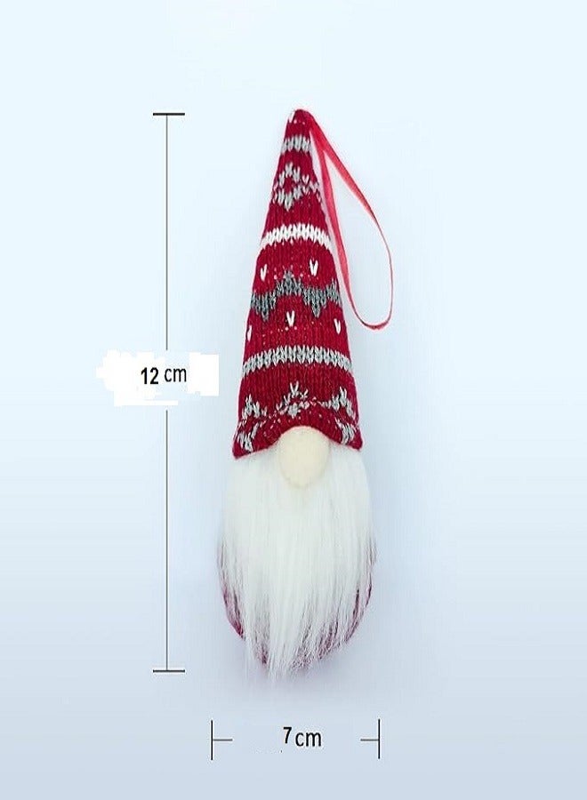 Christmas Old Man Elf Pendant Ornament, Christmas Gnomes Ornaments,Christmas Tree Hanging Decoration Handmade Gnomes Santa Elf, Dwarf Christmas Decorative for Christmas Party - Image 4