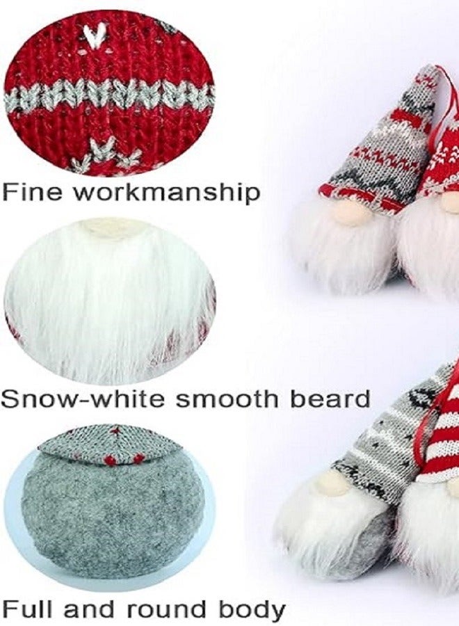 Christmas Old Man Elf Pendant Ornament, Christmas Gnomes Ornaments,Christmas Tree Hanging Decoration Handmade Gnomes Santa Elf, Dwarf Christmas Decorative for Christmas Party - Image 5