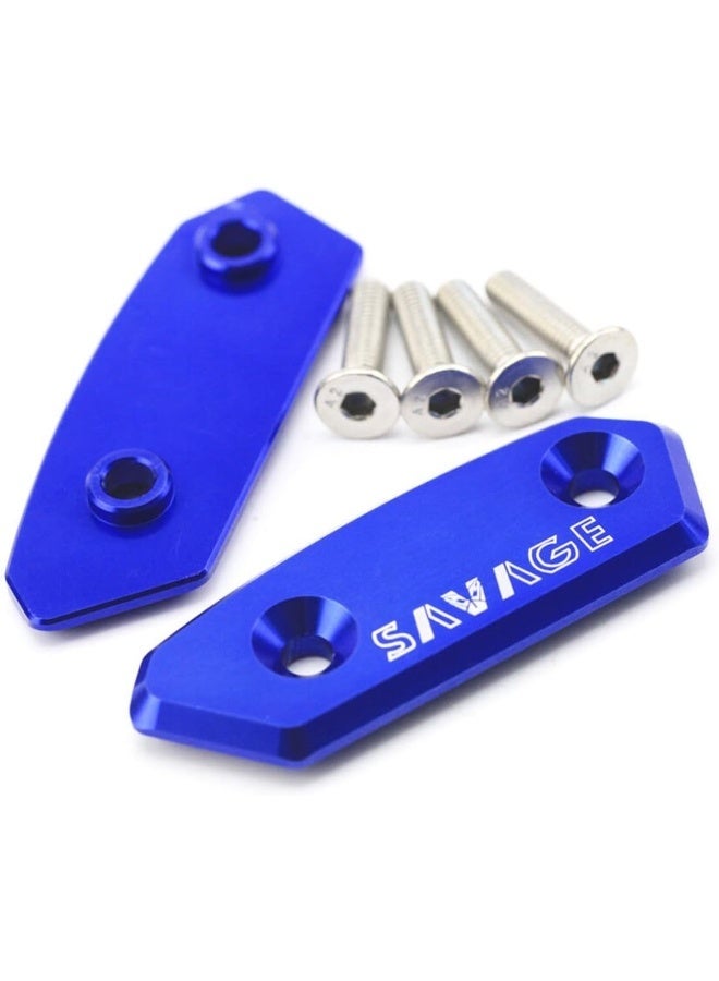 Savage Gear Blue Aluminum Mirror Hole Covers for GSX-R 1000 - Image 1
