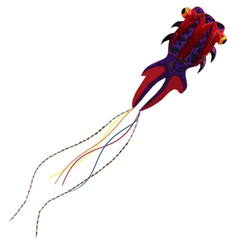 kizh Kite Giant 3D Goldfish Frameless Soft Parafoil Kites For Kids And Adults Easy Flyer Kite For Beach Park Garden Playground With 50M Line And 2 Kite Tail - Image 2