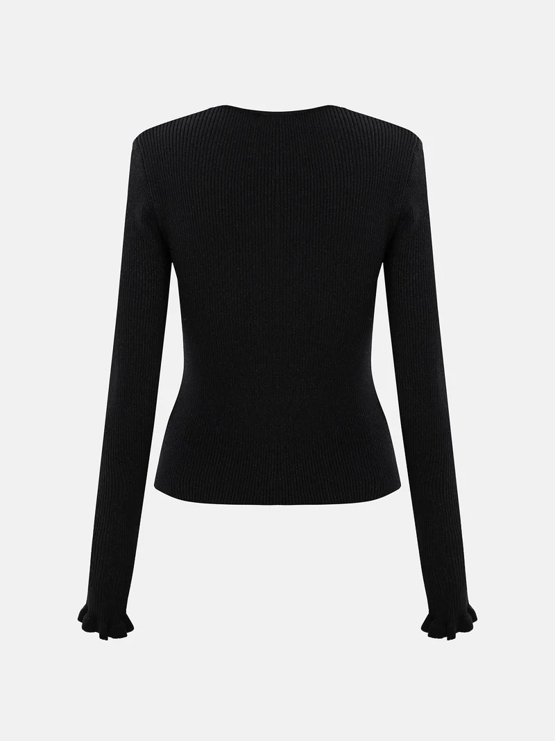 Lichi  Metallised yarn jumper with silver decor for Women | Best Price UAE