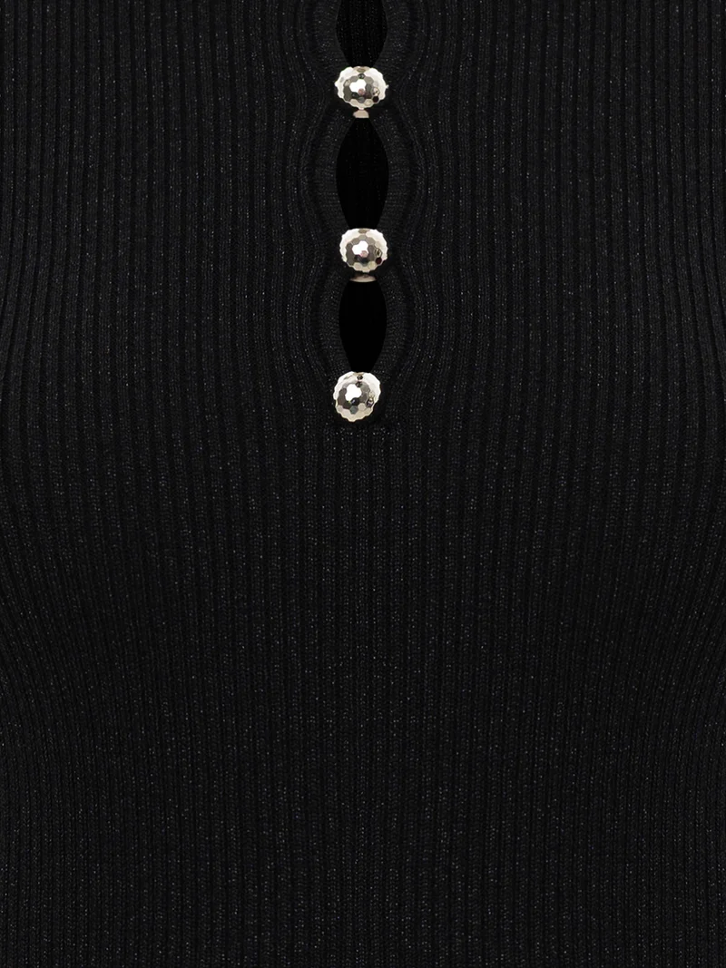 Lichi  Metallised yarn jumper with silver decor for Women | Best Price UAE
