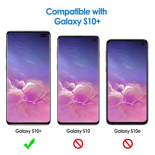 JETech Slim Fit Case for Samsung Galaxy S10 Plus S10 Thin Phone Cover with ShockAbsorption and Carbon Fiber Design Black - Image 3