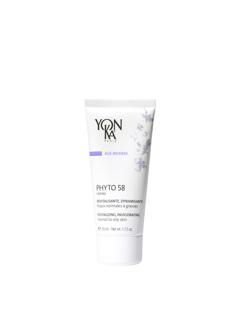 Yonka YonKa Phyto 58 PNG Night Cream 50ml AntiAging Vitamin E Face Moisturizer for Normal and Oily Skin AntiWrinkle Night Treatment to Reduce Pores and Revitalize Skin 
