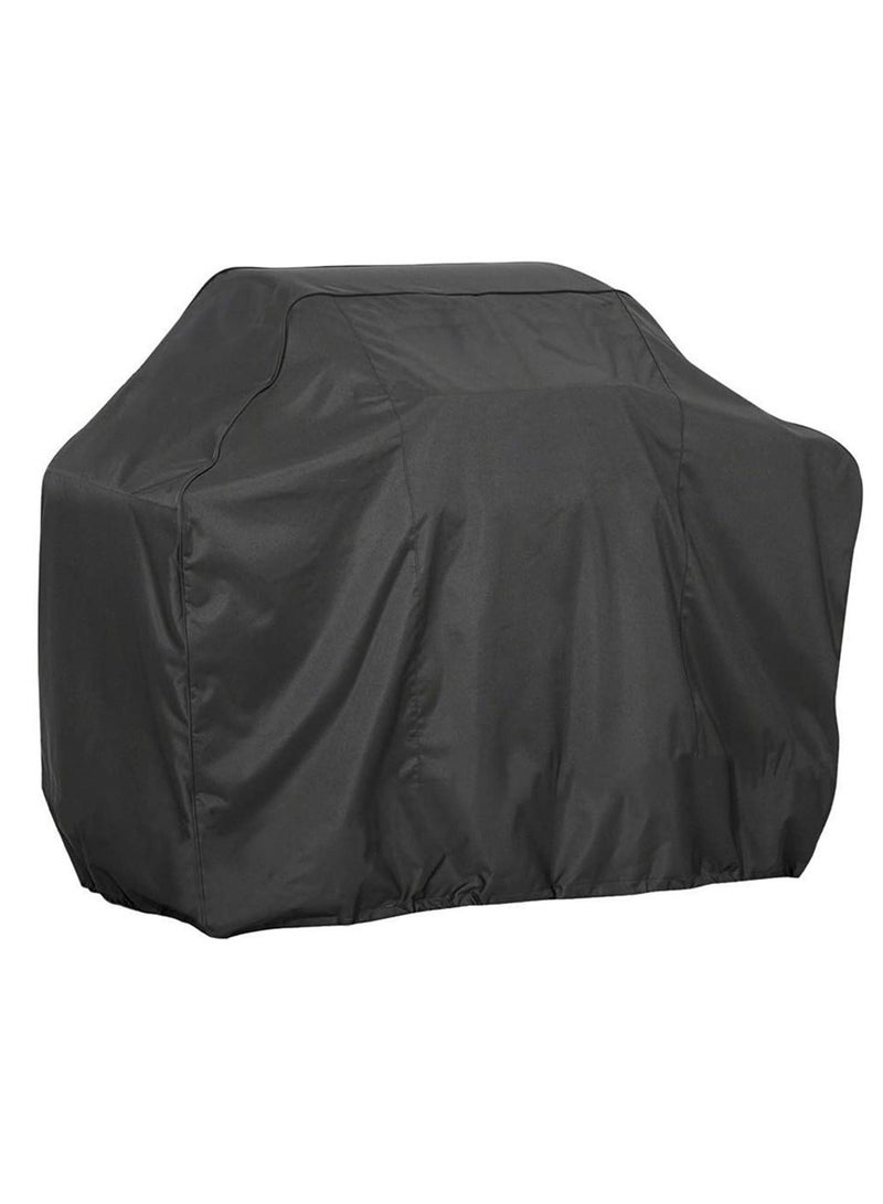 BBQ Grill Cover Outdoor Waterproof, Rainproof Dustproof UV Protection Barbecue Cover for Gas Charcoal Electric Grill, Heavy-Duty Includes Storage Bag-170 x 61 x 117 cm Black  - Image 1