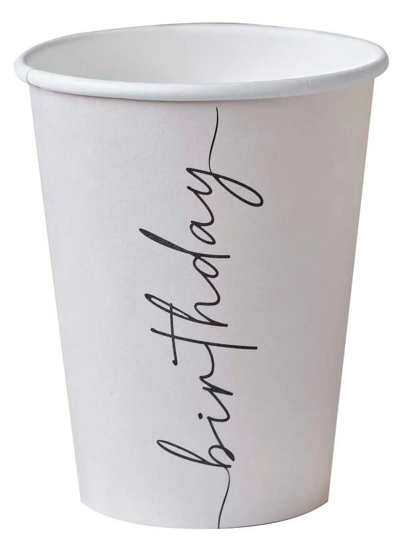 جينجر راي Paper Cup - Birthday - Nude and Black