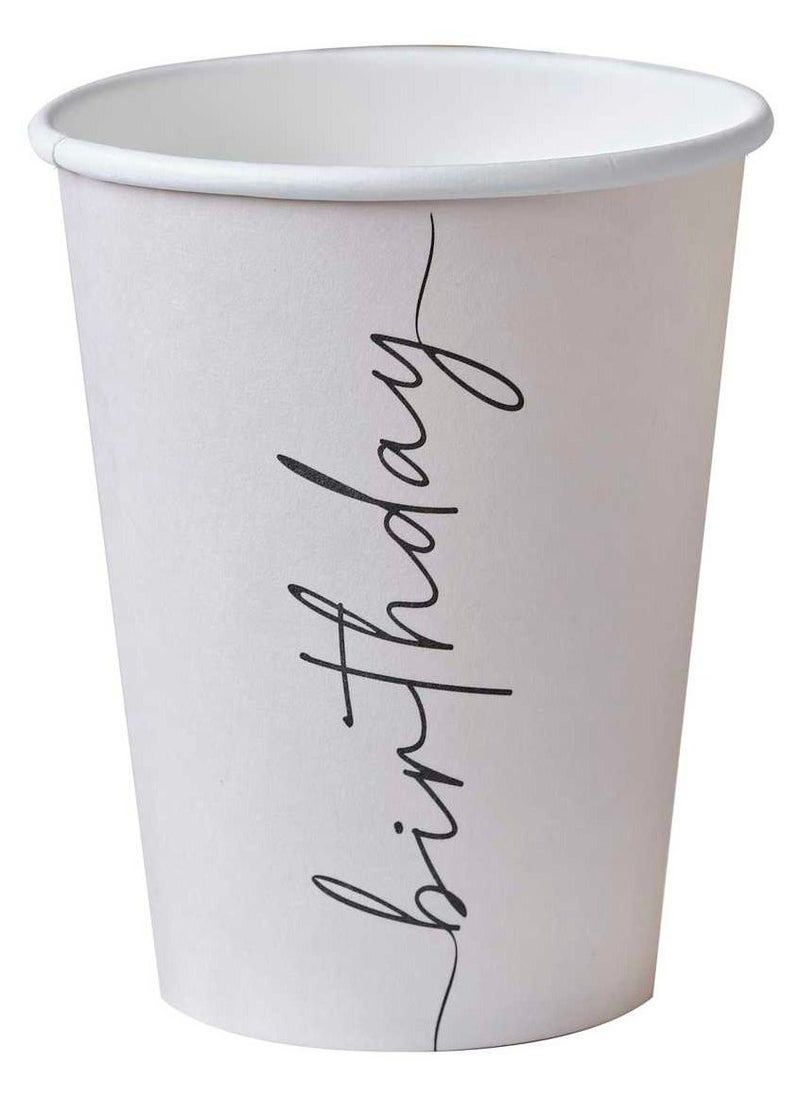 Ginger Ray Paper Cup - Birthday - Nude and Black - Image 3