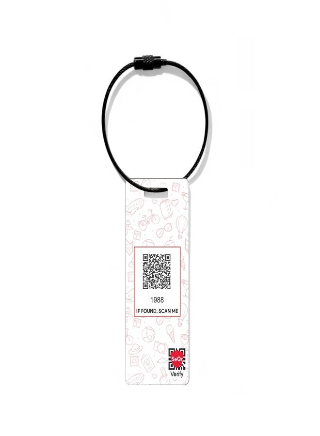 SeQR Custom Airline Luggage Tags for Travel|Durable Waterproof Suitcase Bag Tags with Lost and Found Service|Personalized Name Travel Accessories for Airline Crew and Travelers|Made for Indian Airlines - Image 4