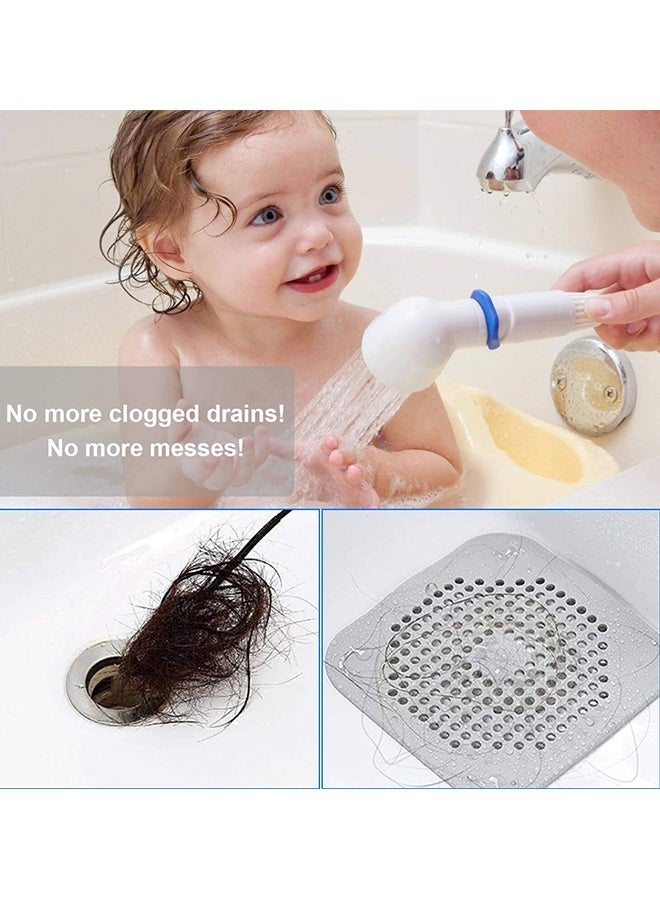 6 Pcs Multi-Color Drain Cover Bathroom Floor Drain Filter,Drain Hair Catcher Flat Silicone Plug,Silicone Hair Stopper Drain Strainer with Suction Cups for Tub Bathroom and Kitchen - Image 4
