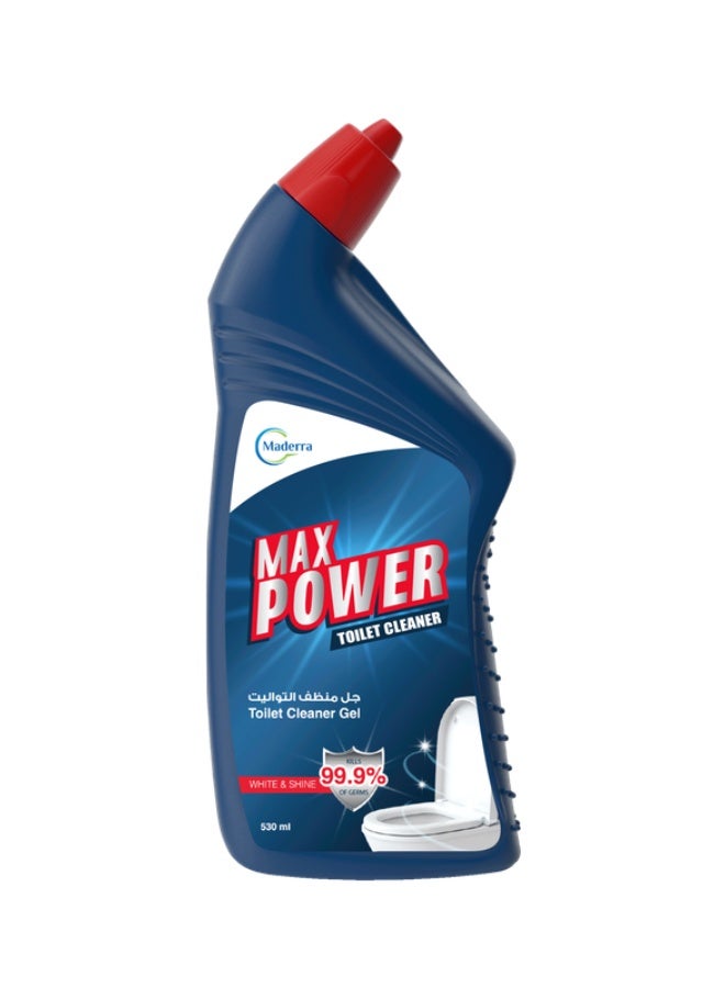 Maderra Max Power Toilet Cleaner With Original Scent And Thick Gel Formula For Deep Cleaning, 530 ml - Image 1