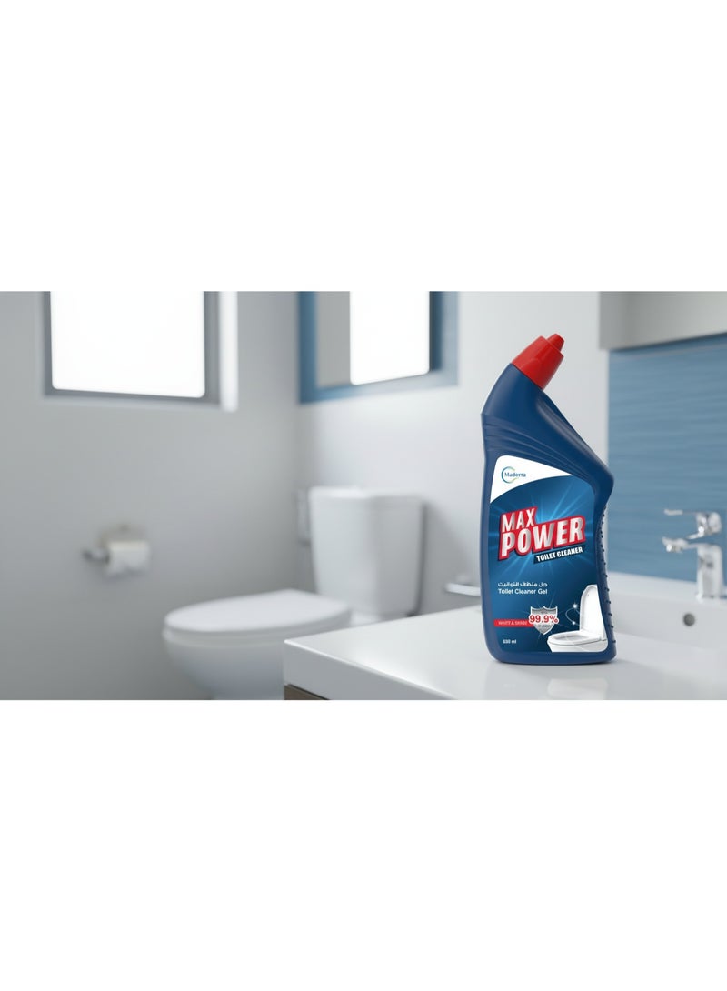 Maderra Max Power Toilet Cleaner With Original Scent And Thick Gel Formula For Deep Cleaning, 530 ml - Image 4