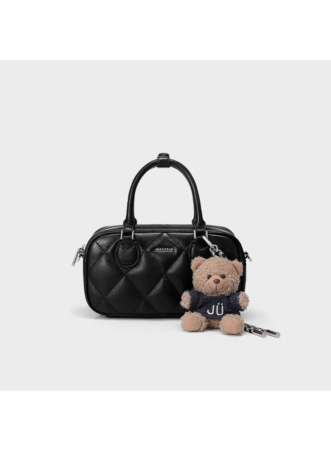Just Star Celebrity-style Bowling Bag For Women,  New Luxury Shoulder Crossbody Boston Handbag, Birthday Gift - Image 4