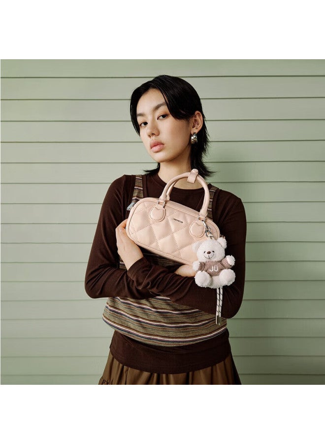 Just Star Celebrity-style Bowling Bag For Women,  New Luxury Shoulder Crossbody Boston Handbag, Birthday Gift - Image 2