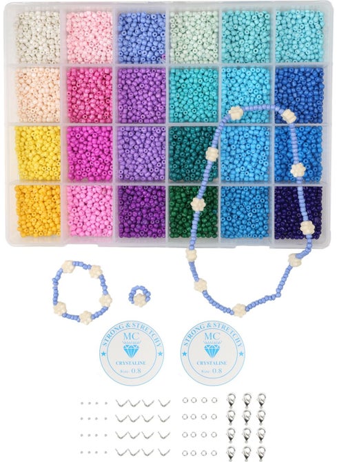 Egem Accessory 24 Compartment Box 20 Gram Sand Bead Set 06 Number 3.6 mm