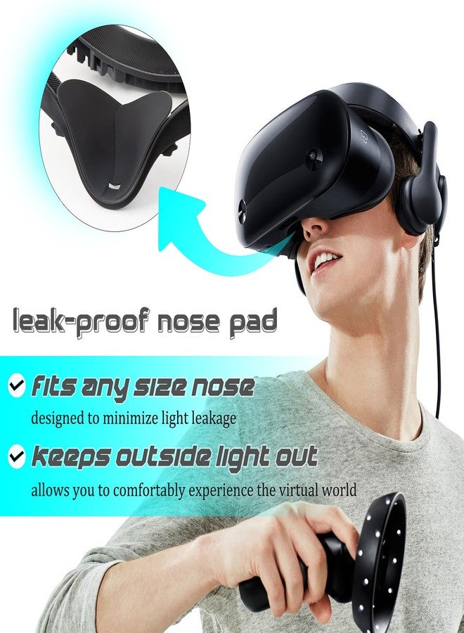 TIANREN VR Facial Interface Replacement Kit for Oculus Quest 2, VR Accessories Facial Interface Bracket, Anti-Leakage Nose Pad,Lens Cover,Foam Face Covers for Meta Quest 2 - Image 3