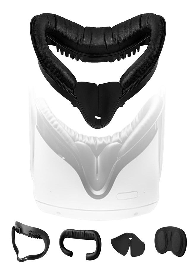 TIANREN VR Facial Interface Replacement Kit for Oculus Quest 2, VR Accessories Facial Interface Bracket, Anti-Leakage Nose Pad,Lens Cover,Foam Face Covers for Meta Quest 2 - Image 1