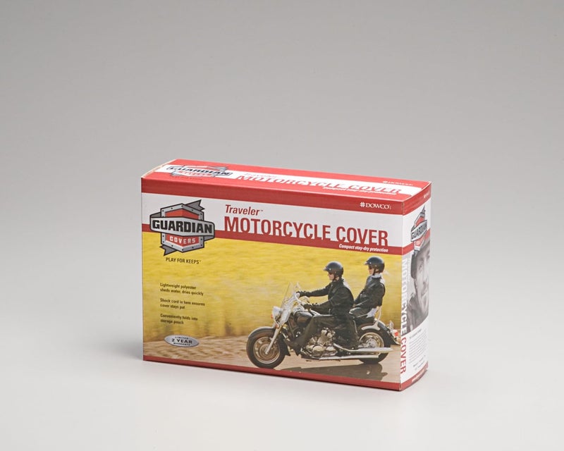 Dowco Guardian 26014-00 Travel Ready Water Resistant Premium Motorcycle Half Cover - Grey for Cruisers and Touring - Image 4