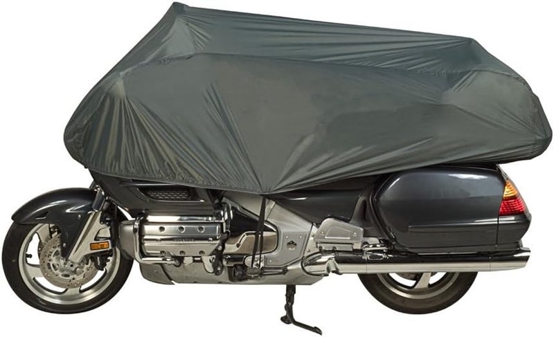 Dowco Guardian 26014-00 Travel Ready Water Resistant Premium Motorcycle Half Cover - Grey for Cruisers and Touring - Image 1
