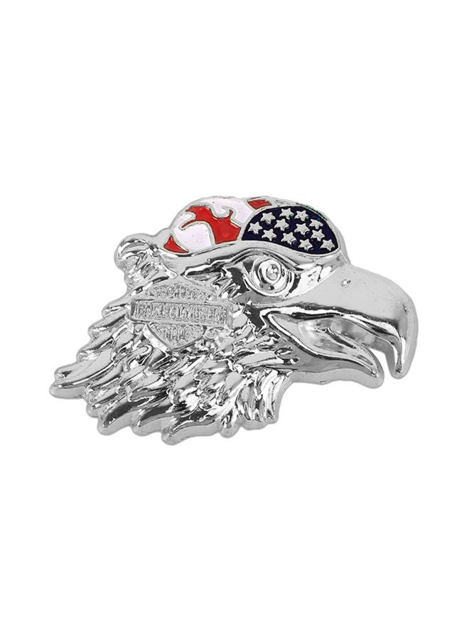 NIBEMINENT Eagle Head Pattern Car Metal Body Decorative Sticker - Image 1