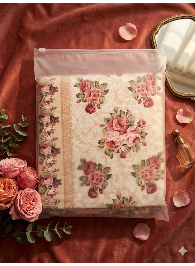 شرشف قطني مزهر فاخ - Image 1