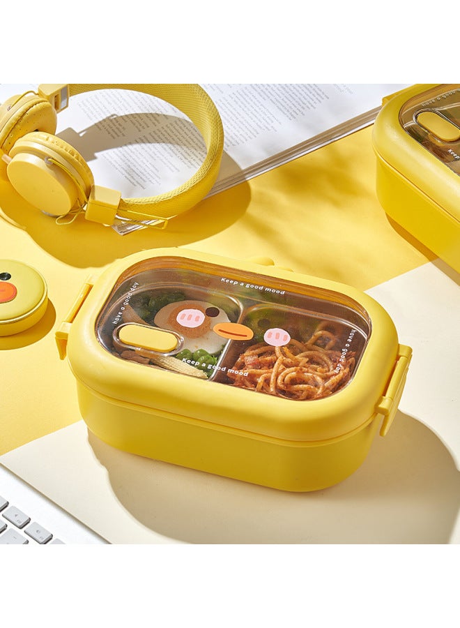 Portable Stainless Steel Insulated Lunch Box Student Meal Box Soup Bowl Partitioned Lunch For Students-Specifications:Mai Meng Duck  - Image 4
