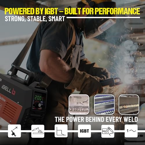 IBELL TOOLS iBELL IBL M200-89D MMA Welding Machine | 200A | Advanced Digital Display | IGBT Inverter Technology | 1.0–3.2mm Electrodes | Compact & Durable | 1-Year Warranty - Image 5