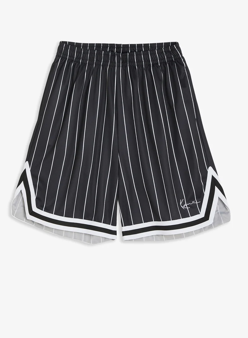 كارل كاني شورت شبكي مخطط بخطوط رفيعة