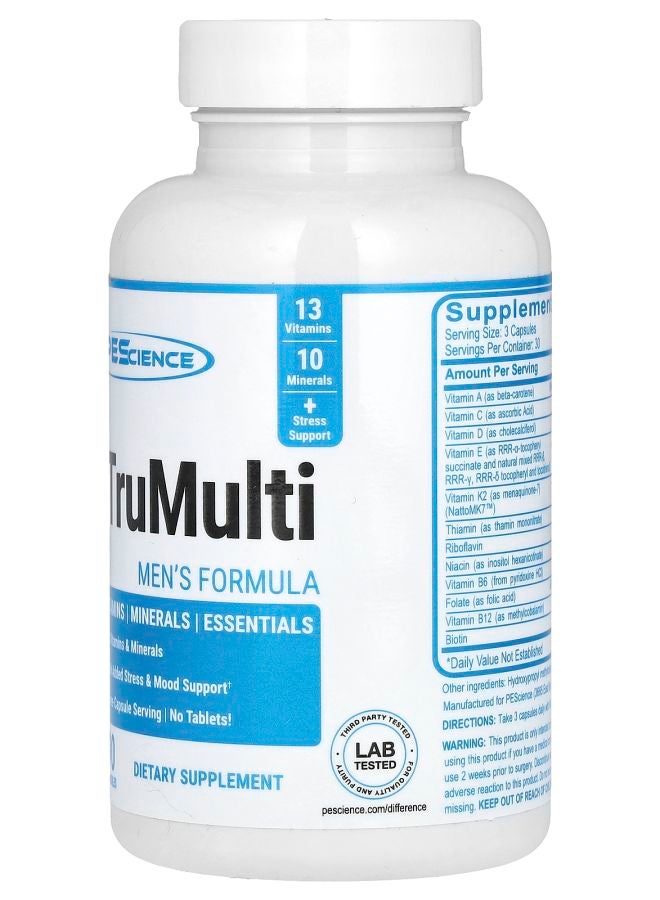 PEScience TruMulti Men's Formula 90 Capsules - Image 2