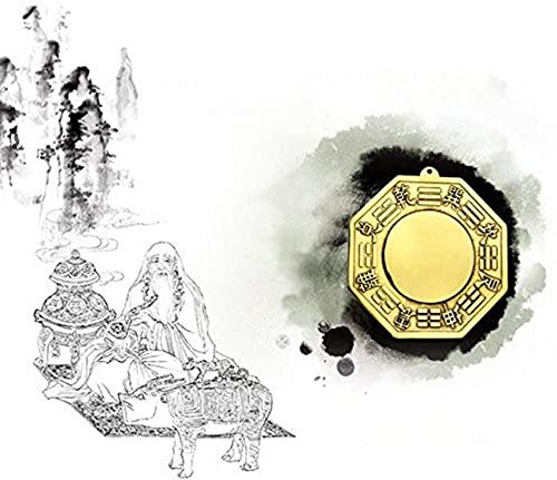 FUNSXBUG Chinese Feng Shui Brass Concave Bagua Mirror (2.5 Inch) - Image 3