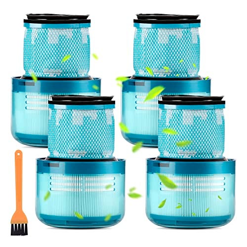 CHAIN PEAK (4 Pack) V15 Replacement Filters for Dyson V15 Detect Complete, V15 Detect Absolute, V15 Submarine, V15 Animal, V11 Animal Filter, V11 SV14 Filter True HEPA Filters, Replace Part no. 970013-02 - Image 1