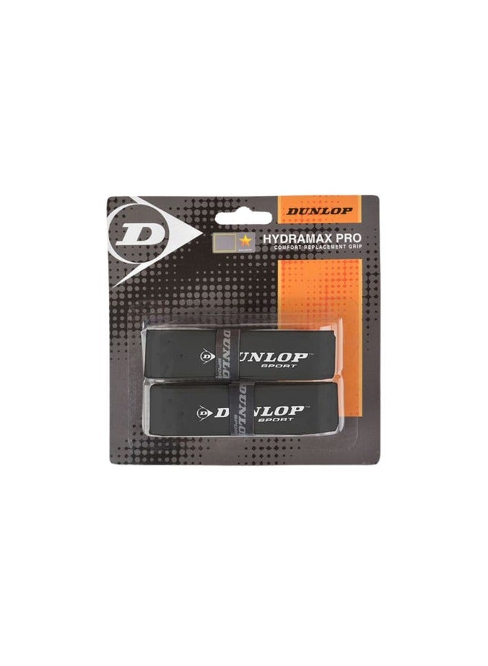 DUNLOP SAC Hydramax Pro 2PC Overgrip – Sweat-Absorbent, Non-Slip & Durable for Superior Racket Grip – Ideal for Tennis, Squash & Badminton Players
