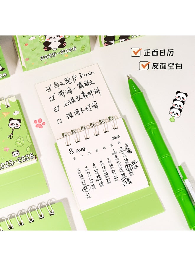 HELPS Panda Mini Calendar Desk Calendar 2026 Creative Ornament Cute Student Memo Planner Small Desk Calendar - Image 3