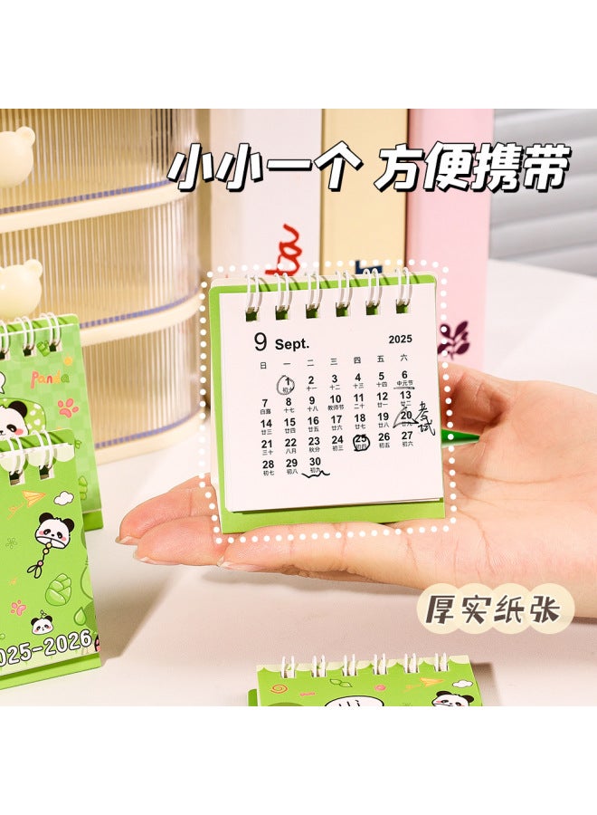 HELPS Panda Mini Calendar Desk Calendar 2026 Creative Ornament Cute Student Memo Planner Small Desk Calendar - Image 4