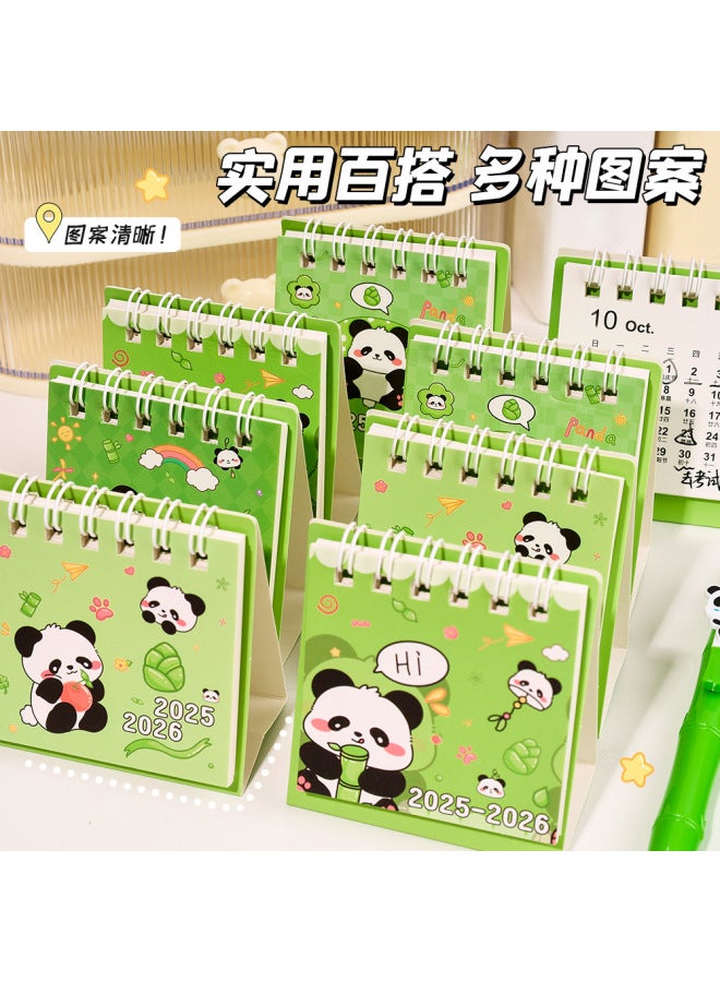 HELPS Panda Mini Calendar Desk Calendar 2026 Creative Ornament Cute Student Memo Planner Small Desk Calendar - Image 2